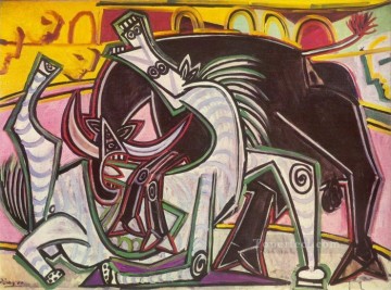 Courses de taureaux Corrida 1 1934 Cubismo Pinturas al óleo